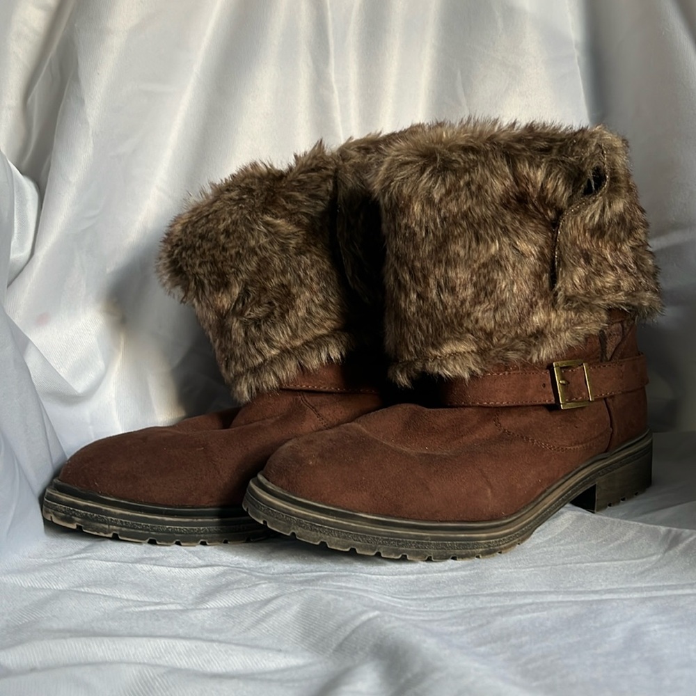 JustFab McKenna Faux Fur Boots